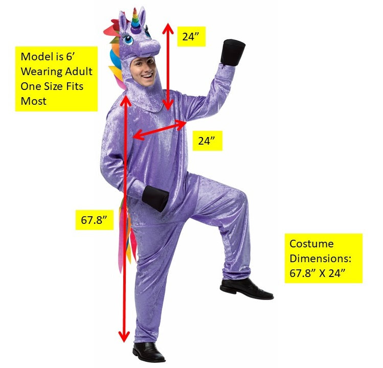 Unicorn Costume, Adult One Size