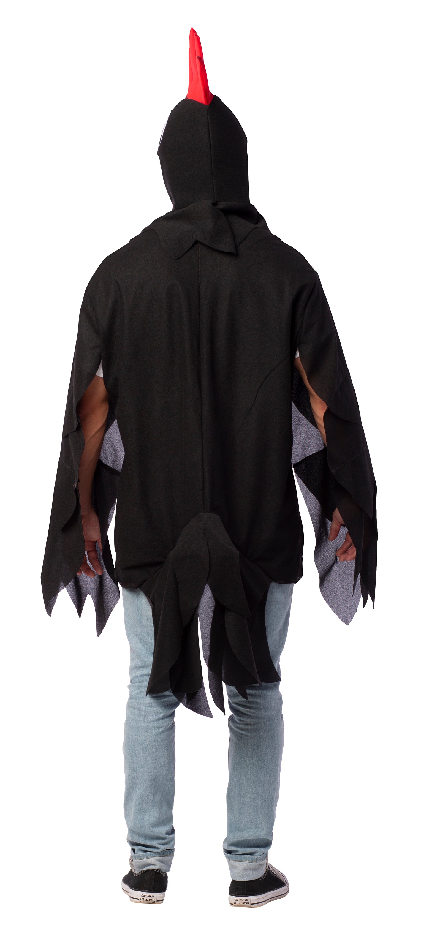 Big Black Cock-A-Doodle-Do Rooster Costume, Adult One Size