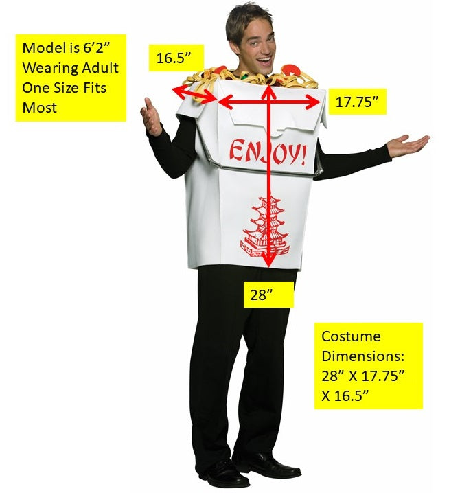 Chinese Take Out Costume, Adult One Size