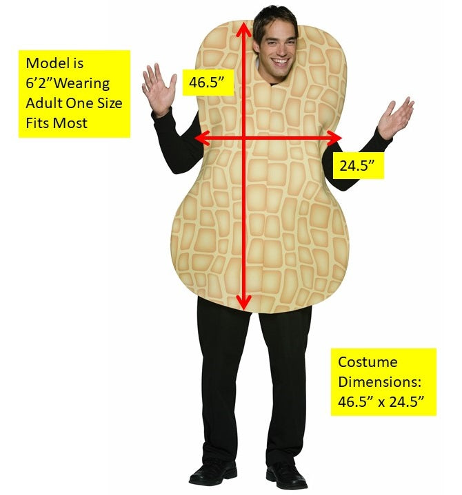 Peanut Costume, Adult One Size