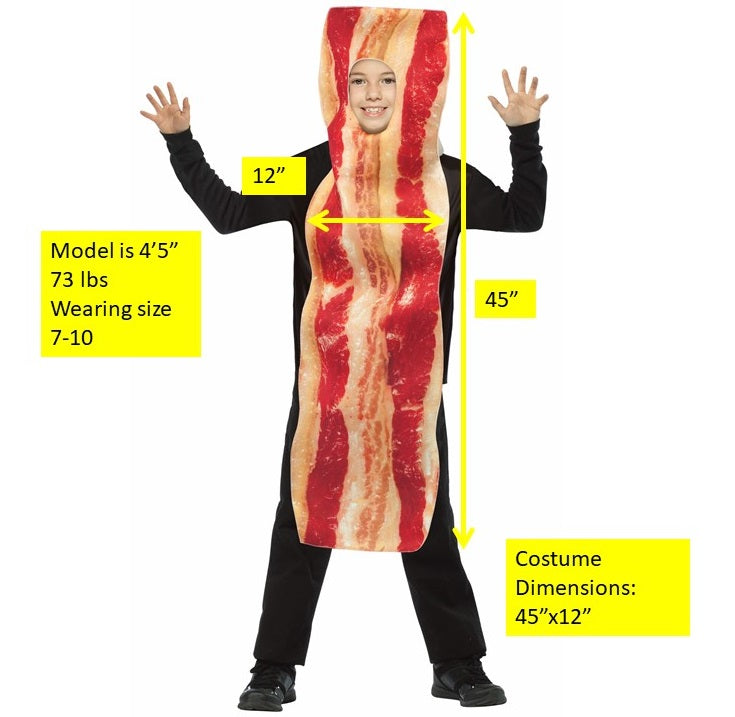 Bacon Strip Costume, Child Size 7-10