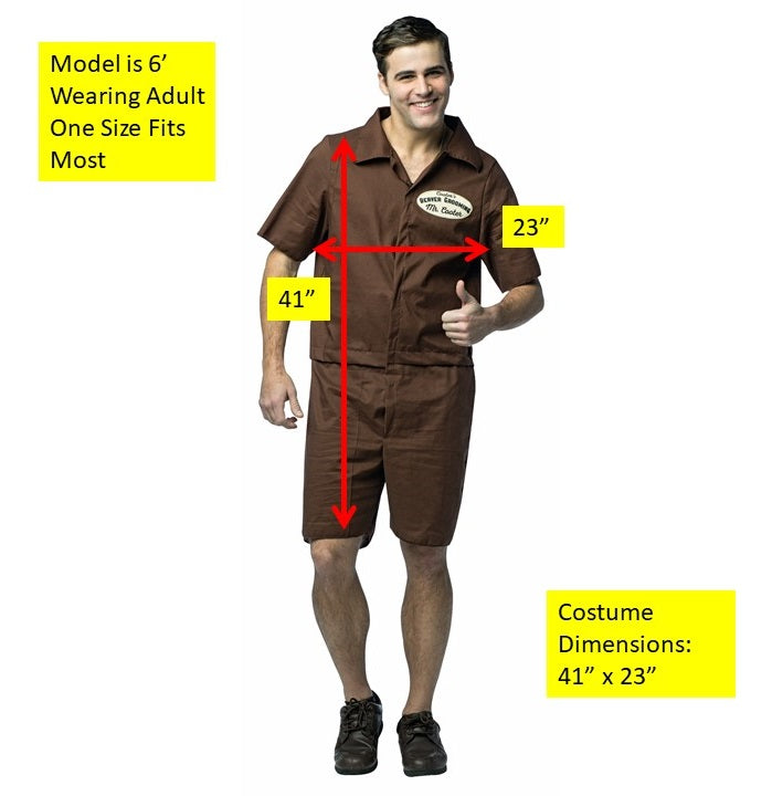 Mr.Cooter-Beaver Grooming Costume, Adult One Size