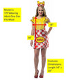 Hot Dog & French Fry Dress Couples Costume, Adult One Size & Women's 2-8