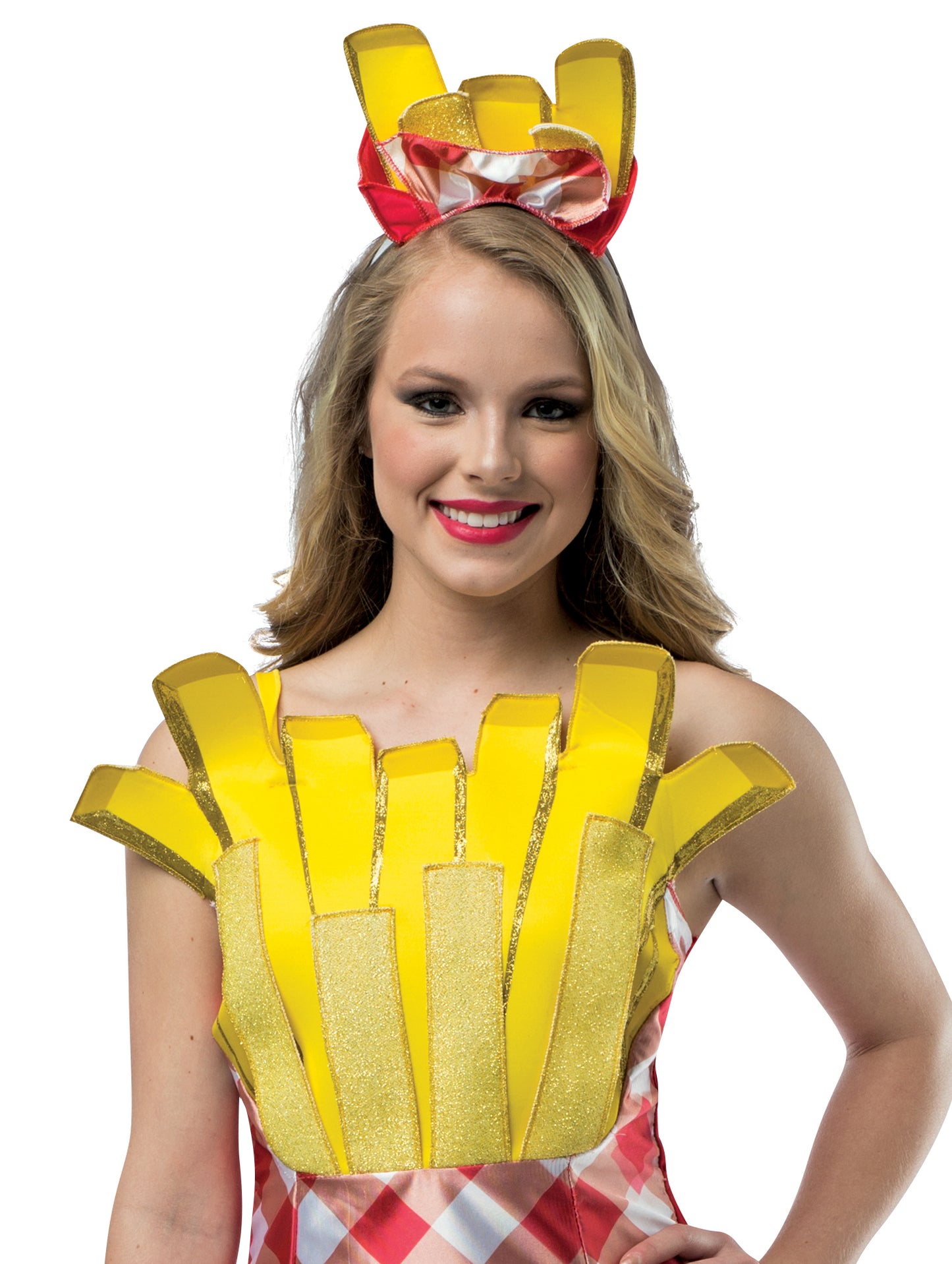 French Fries Tunic & Dress Couples Costume, Adult One Size & Women's 2-8