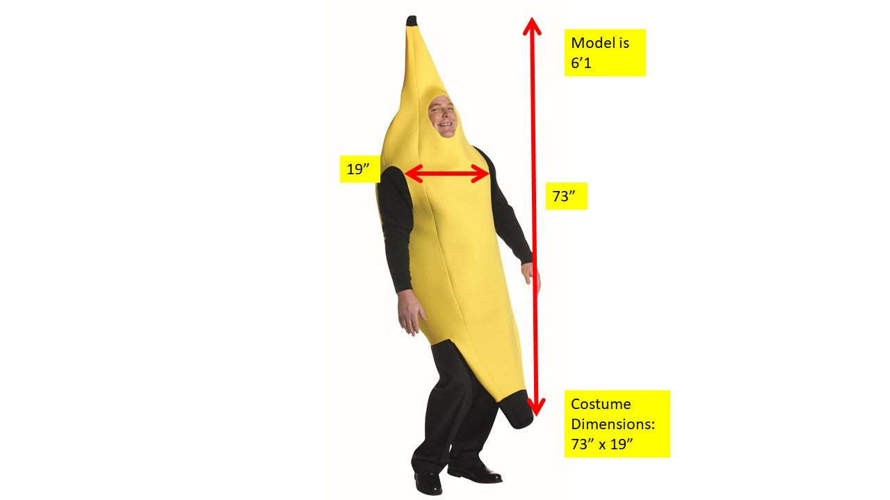 Deluxe Banana Costume, Adult Plus Size