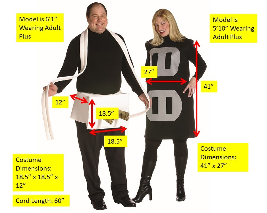 Plug & Socket Couples Costume, Adult Plus Size