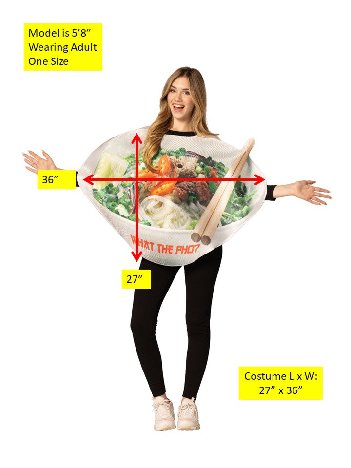Asian Fusion 2 pc set - Pho Noodle Bowl & Steamed Buns Couples Halloween Costume Set