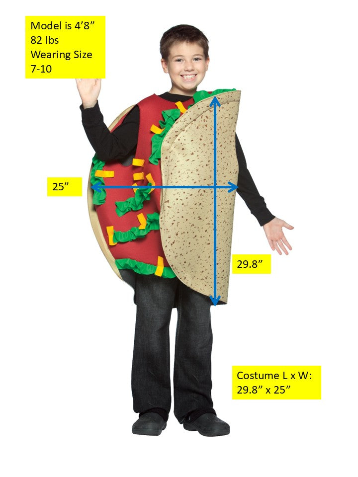 Taco Costume, Child Size 7-10