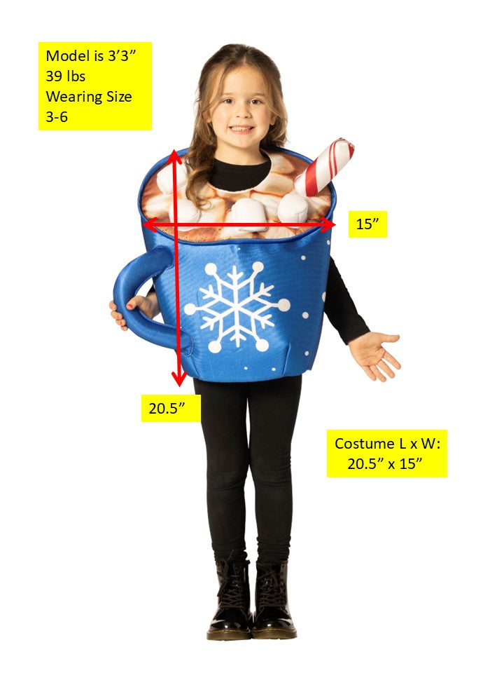 Cup of Hot Chocolate Costume, Child Size 3-6