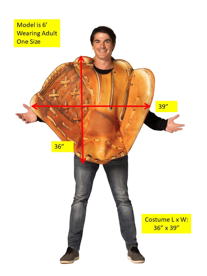 Baseball Glove Mitt Halloween Costume, Adult One Size