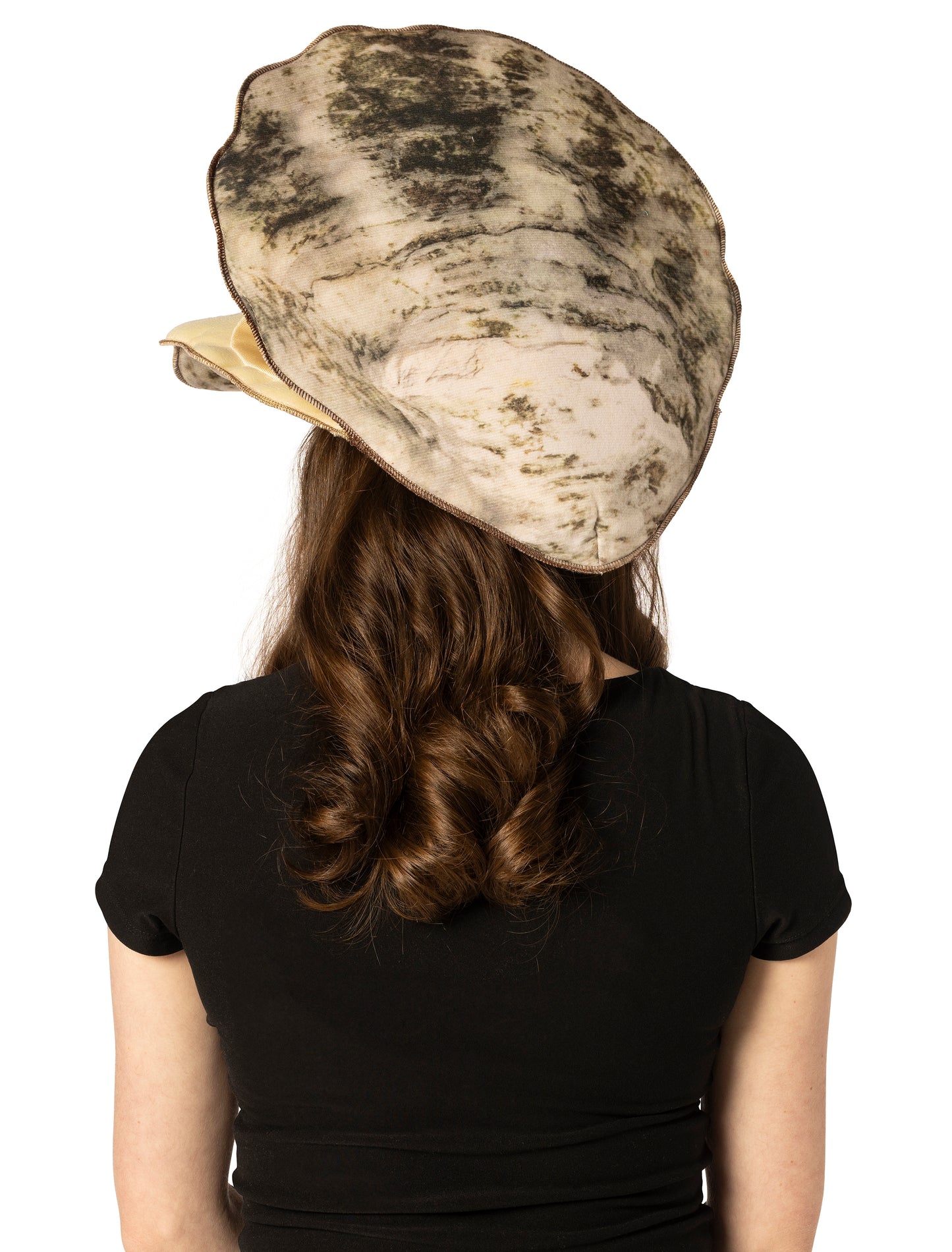 Oyster Hat with Faux Pearl Hat, Adult One Size