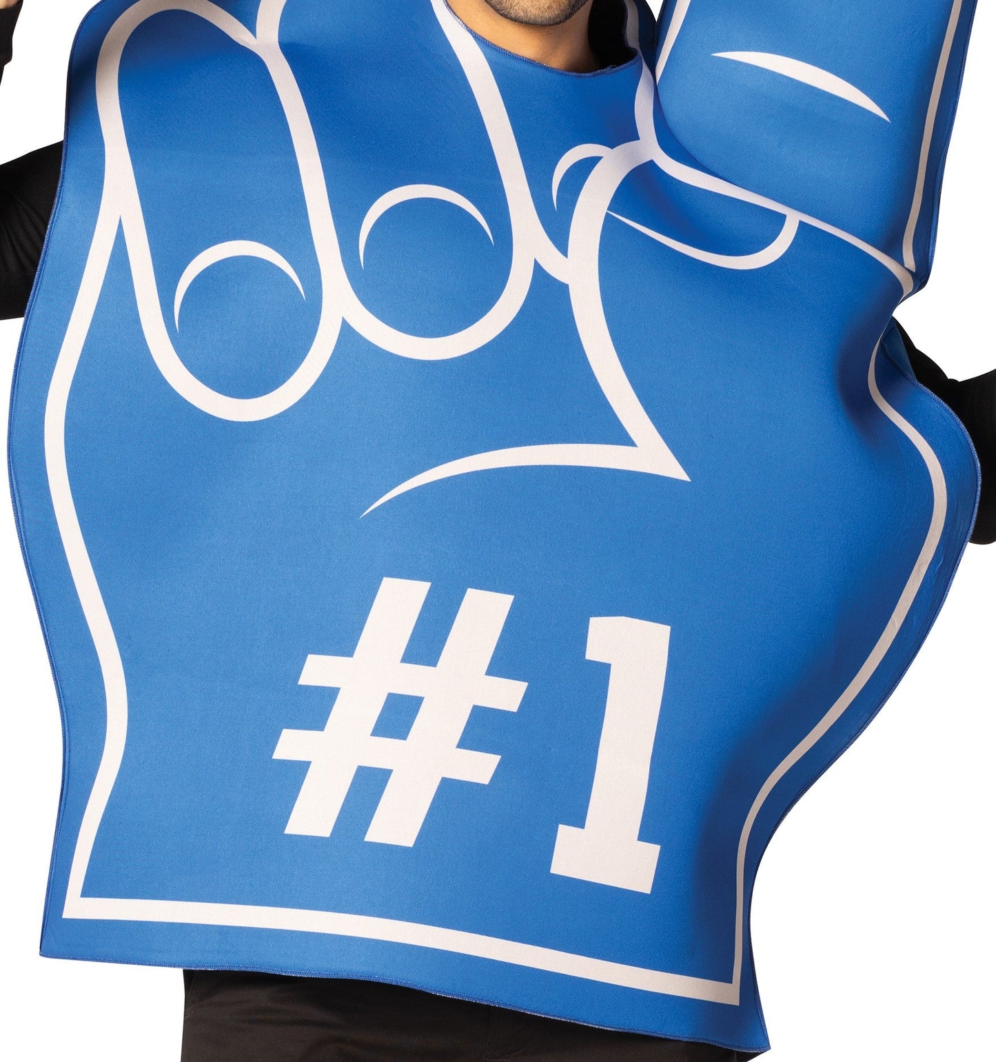 #1 Foam Finger Costume, Blue, Adult One Size