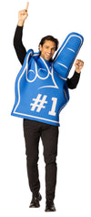 #1 Foam Finger Costume, Blue, Adult One Size