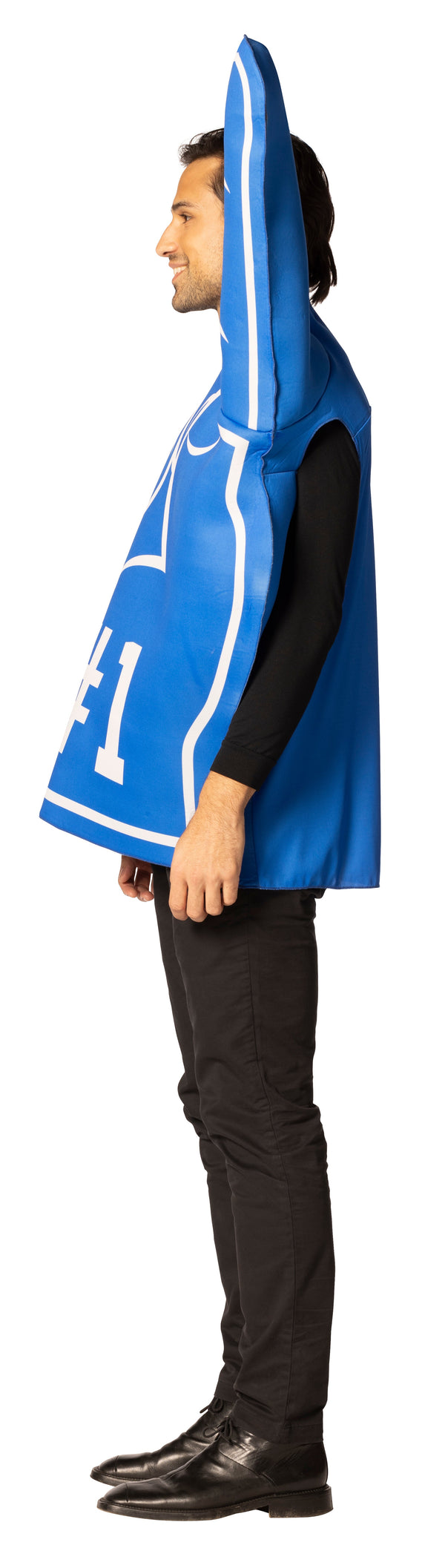 #1 Foam Finger Costume, Blue, Adult One Size