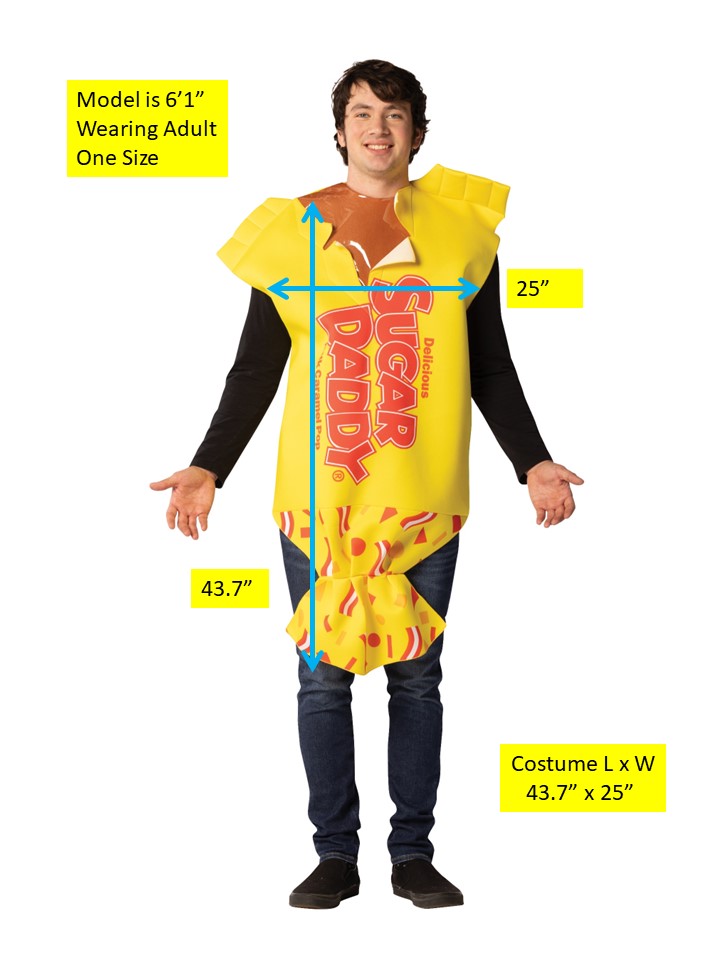 Sugar Daddy Halloween Costume, Adult One Size