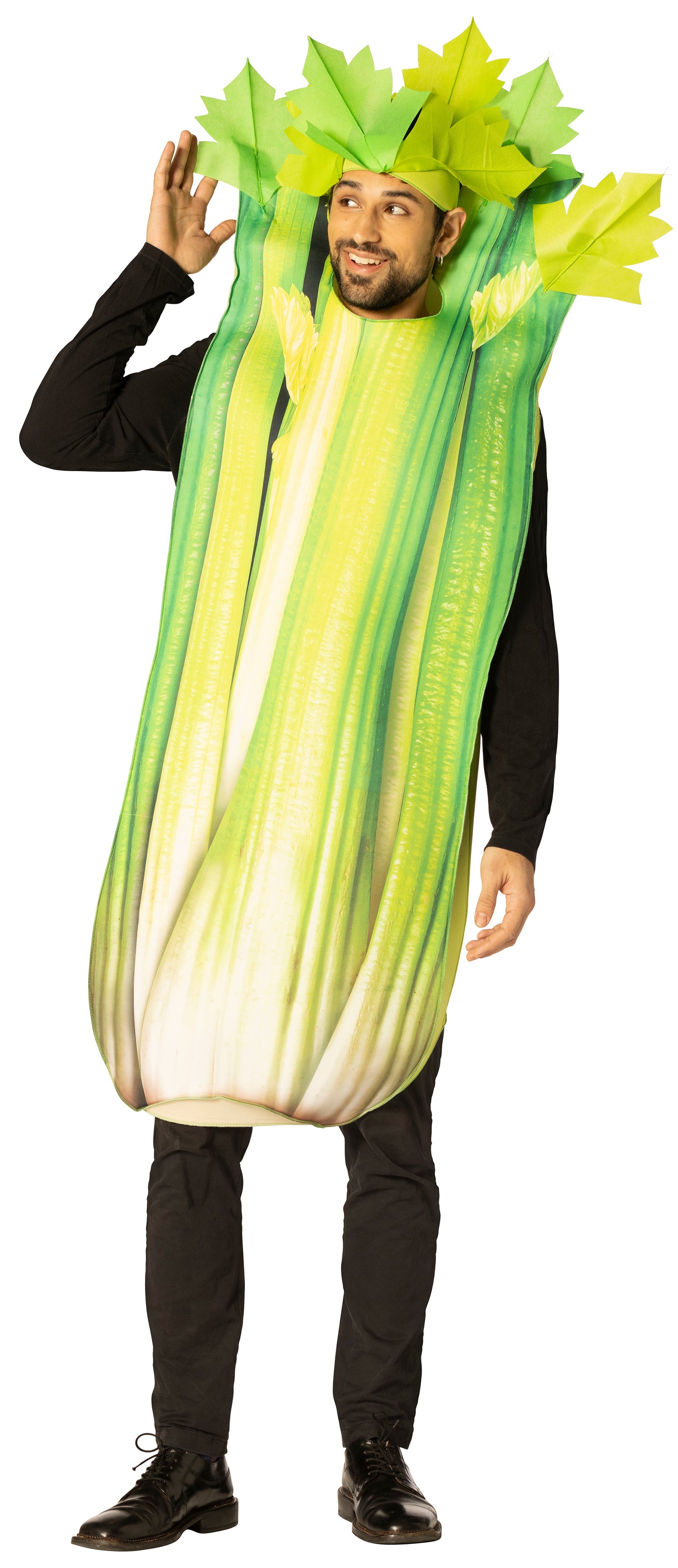 Celery Stalk Halloween Costume, Adult One Size