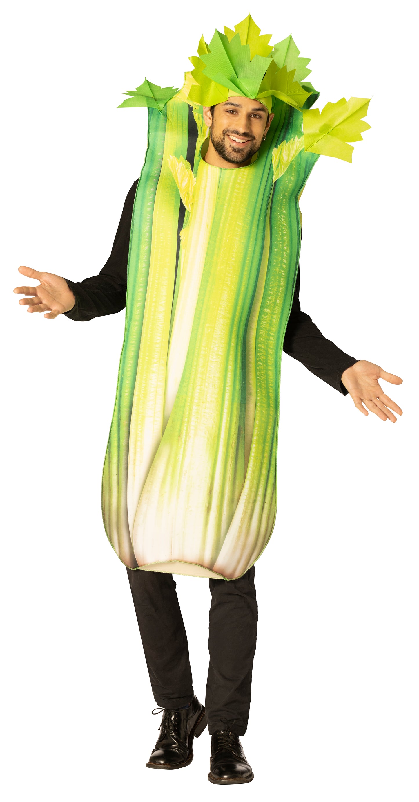 Celery Stalk Halloween Costume, Adult One Size