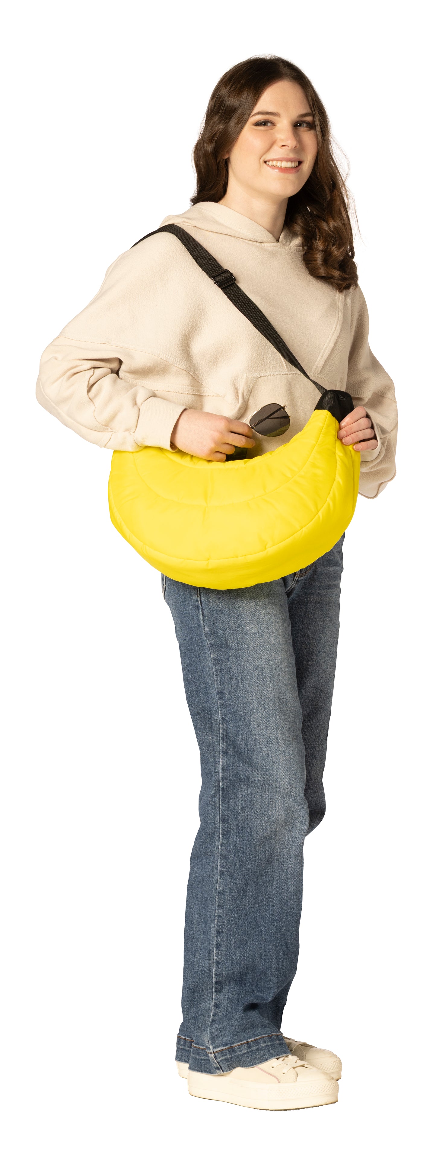Banana Quilted Puffer Tote Bag