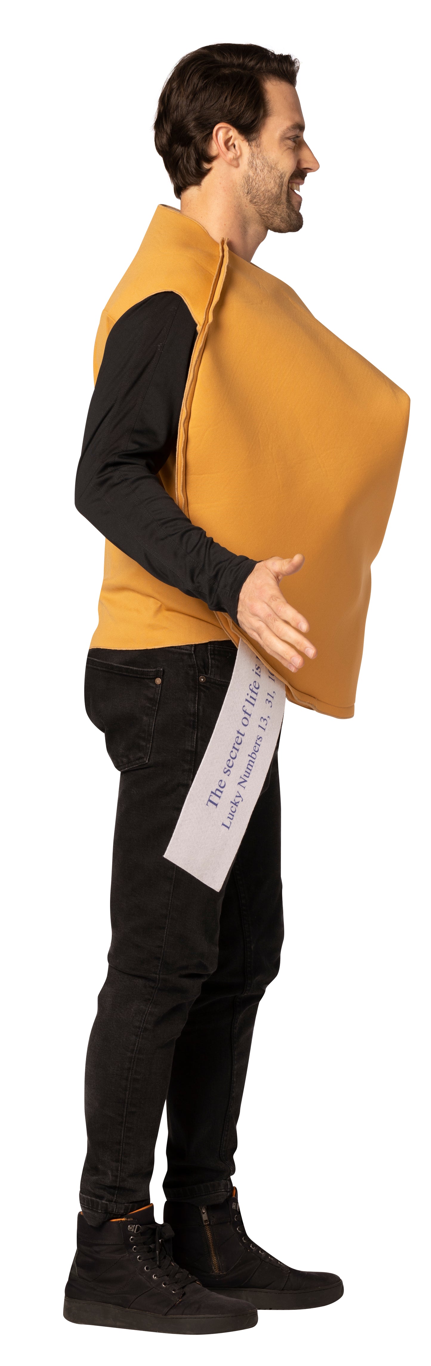 Fortune Cookie w. Message Halloween Costume, Adult One Size