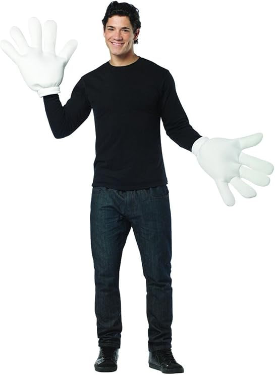 White Giant Gloves, Adult One Size