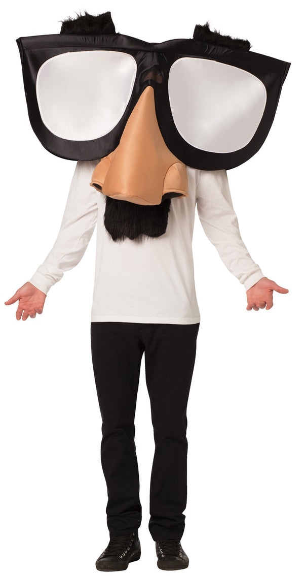 Funny Nose Glasses Costume, Adult One Size
