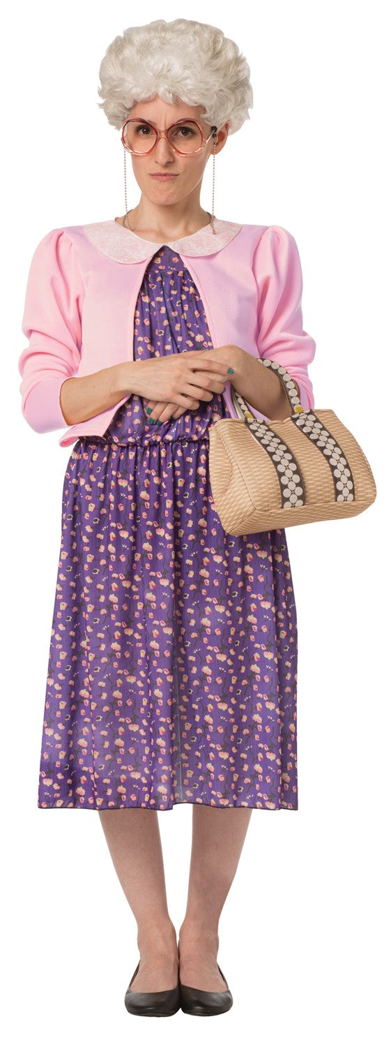 Golden Granny Wise Halloween Costume with Wig, Adult Size S-M