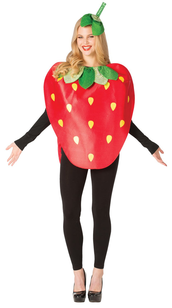 Strawberry Costume, Adult One Size