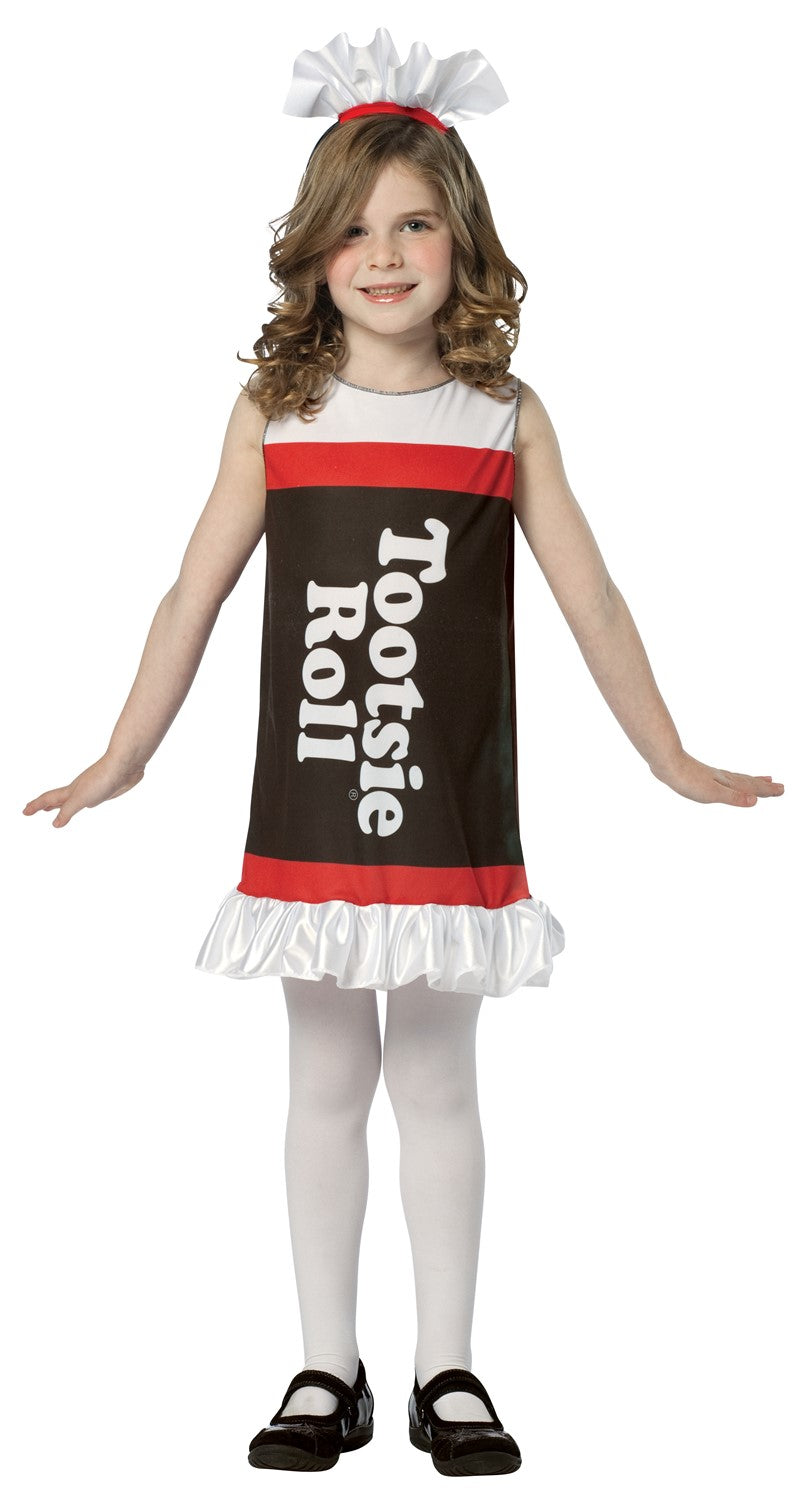Tootsie Roll Ruffle Dress Costume, Child Size 4-6X