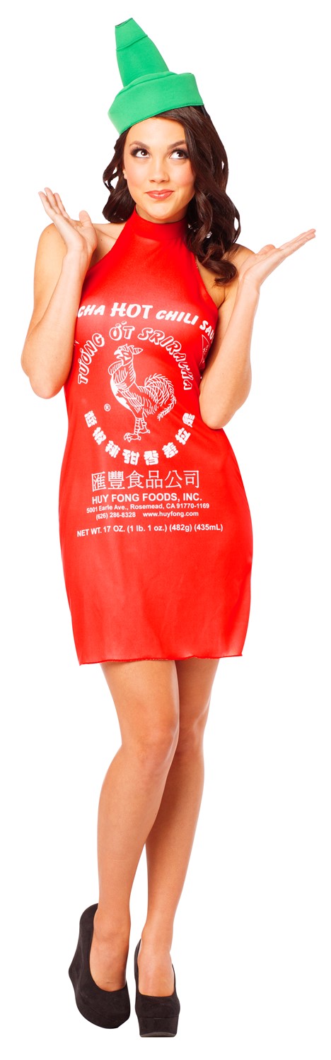 Sriracha Dress Costume, Women's Size 4-8