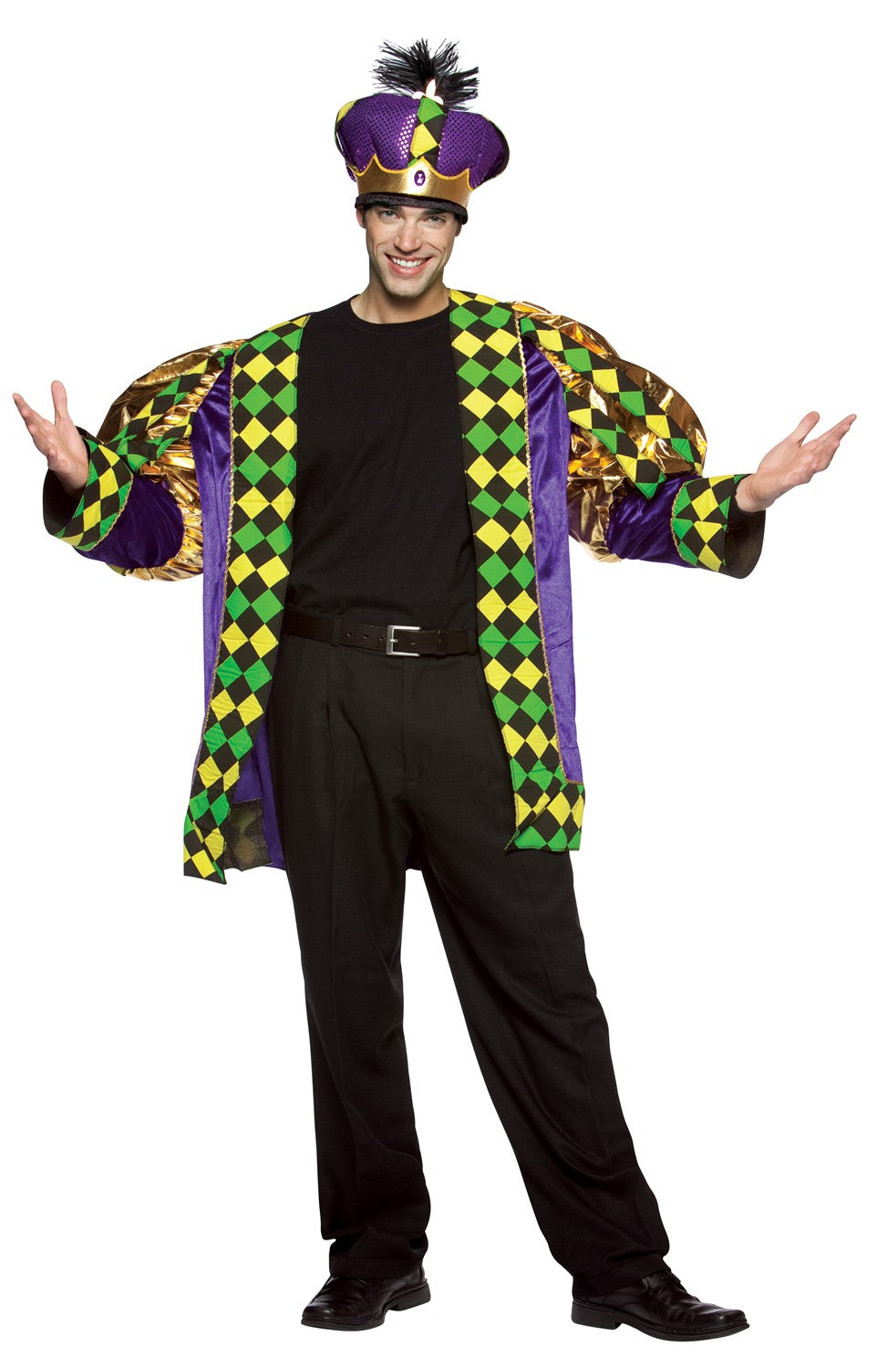Mardi Gras King Costume, Adult One Size