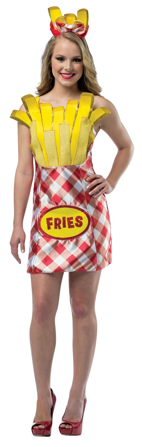 Foodies French Fries Dress Costume, Women's Size 2-8