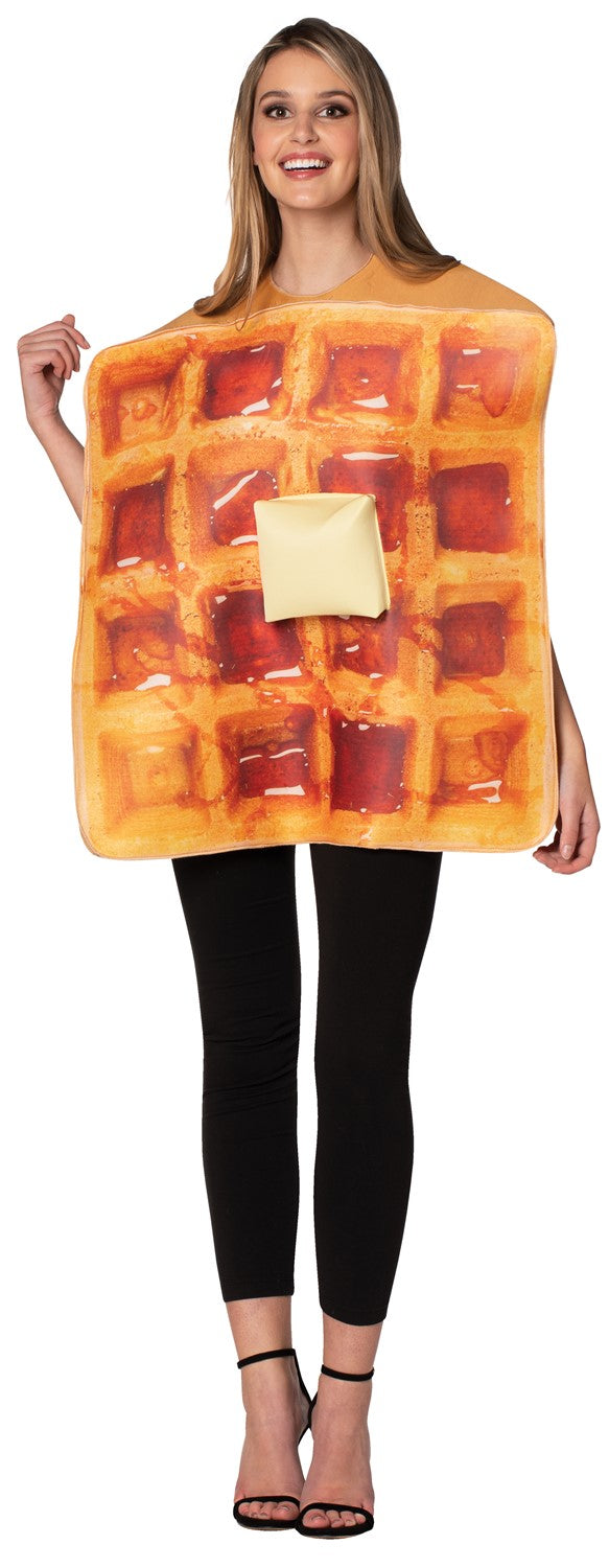 Get Real Waffle Halloween Costume, Adult One Size