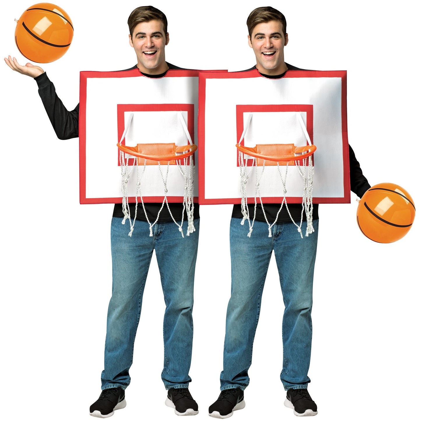 Basketball Hoops for Two Couples Halloween Costume Set, Adult One Size