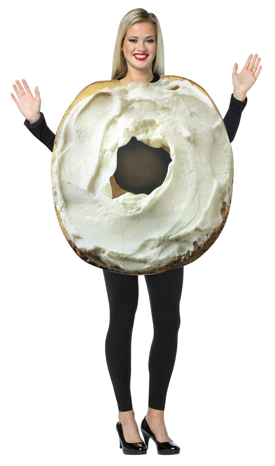 Bagel with Cream Cheese Costume, Adult One Size