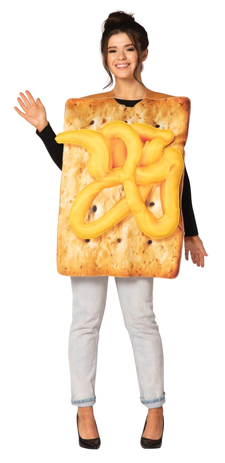 Cracker with Cheezy Cheese Costume, Adult One Size