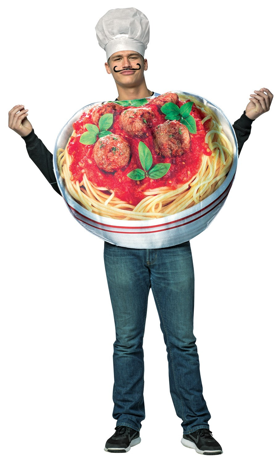 Get Real Spaghetti and Meatballs Costume, Adult One Size