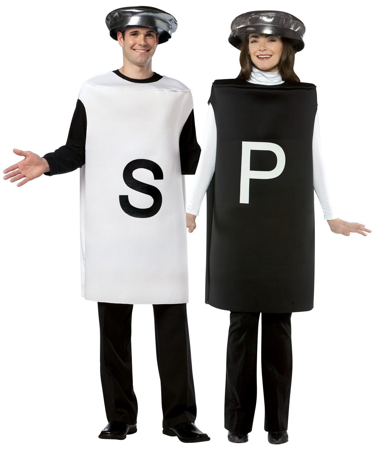 Salt and Pepper Couples Costume, Adult One Size