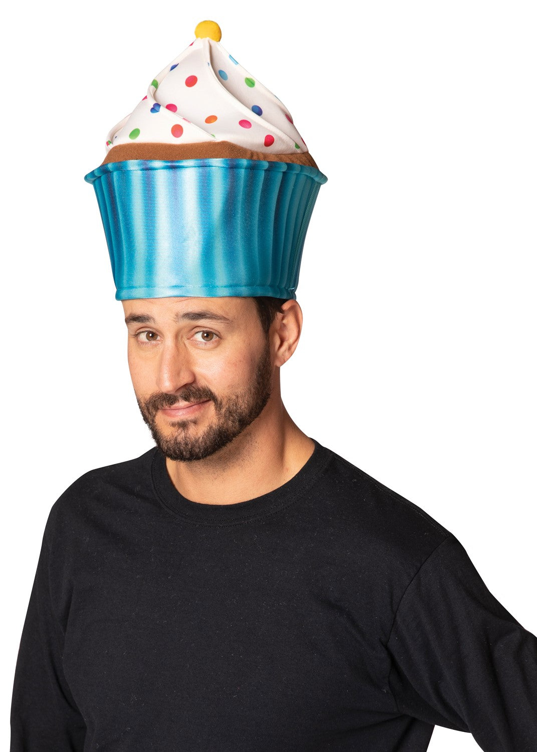 Blue Cupcake Hat Costume, Adult One Size