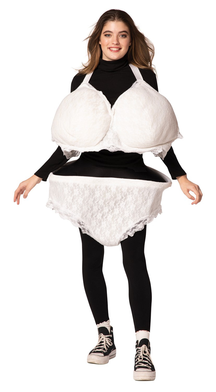 Lace Underwear and Bra Costume, Adult One Size