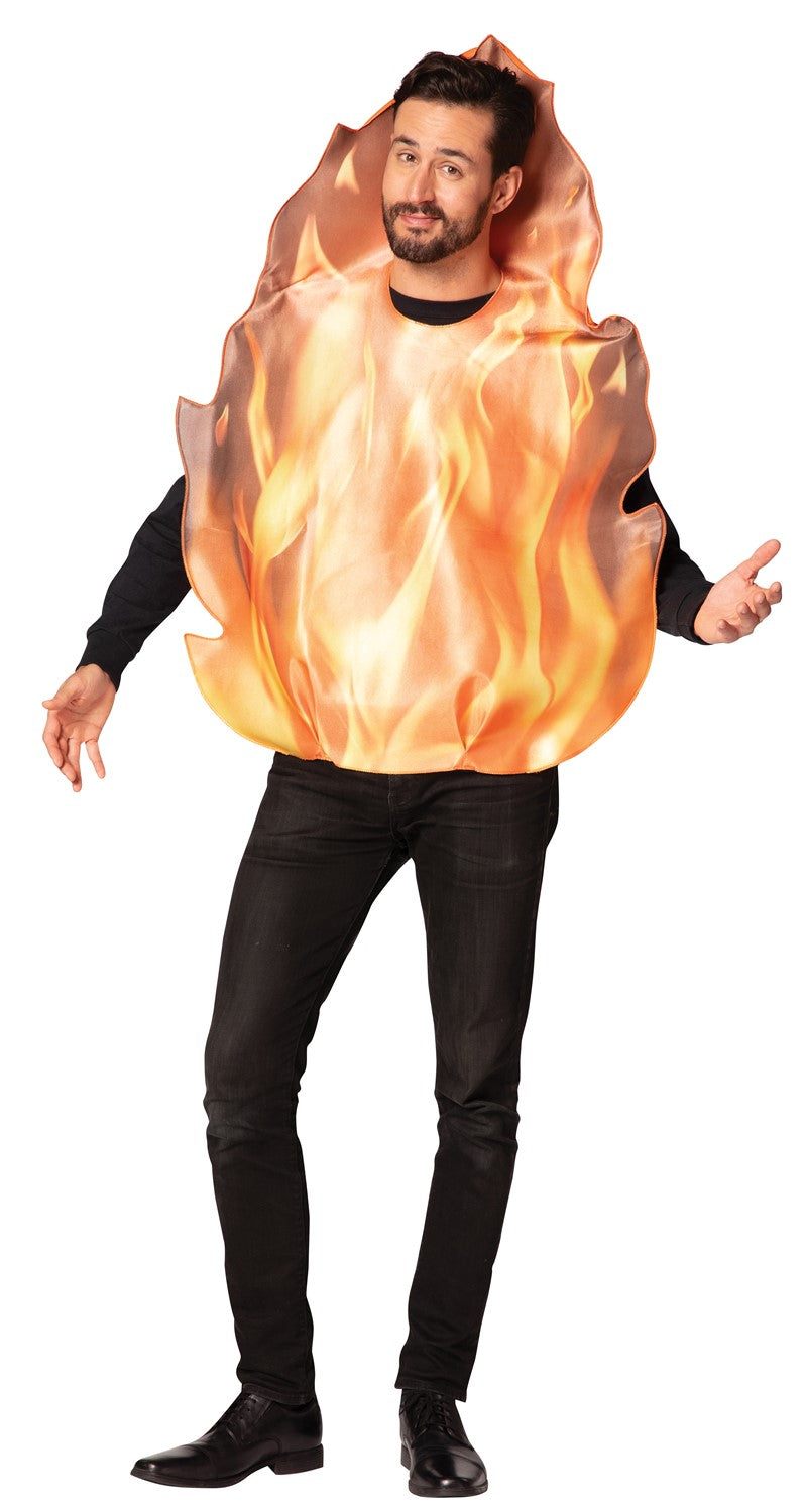 Flaming Fire Costume, Adult One Size