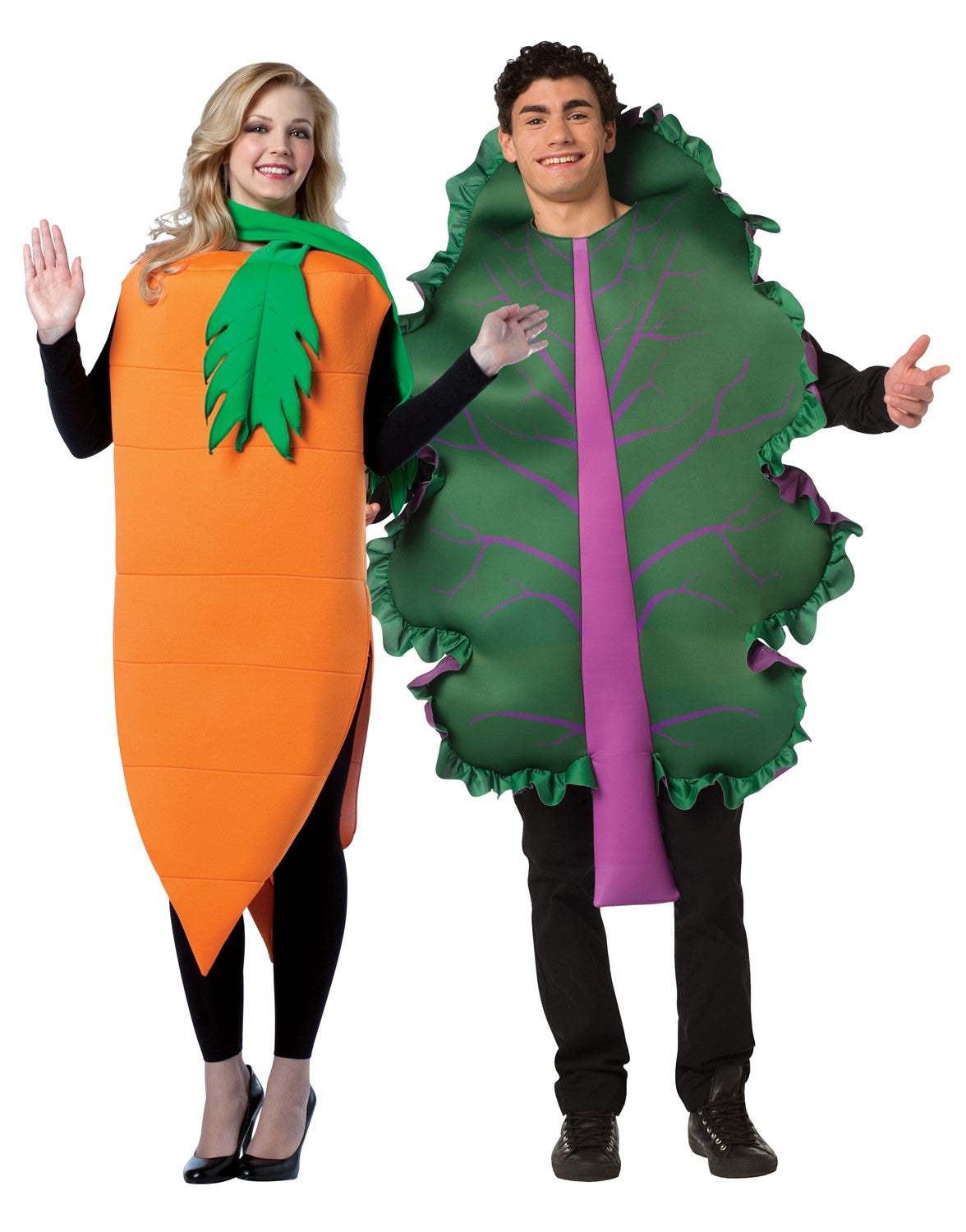 Carrot and Kale Lettuce Couples Costume, Adult One Size