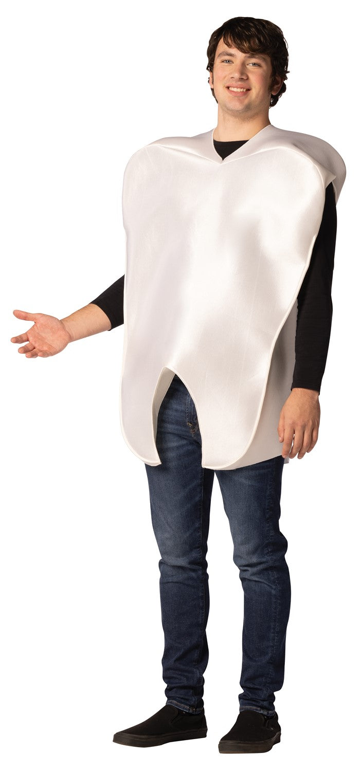 Tooth Halloween Costume, Adult One Size
