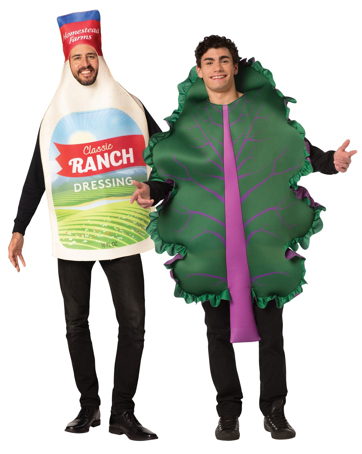 Kale Salad Tunic & Ranch Dressing Bottle Couples Costume, Adult One Size