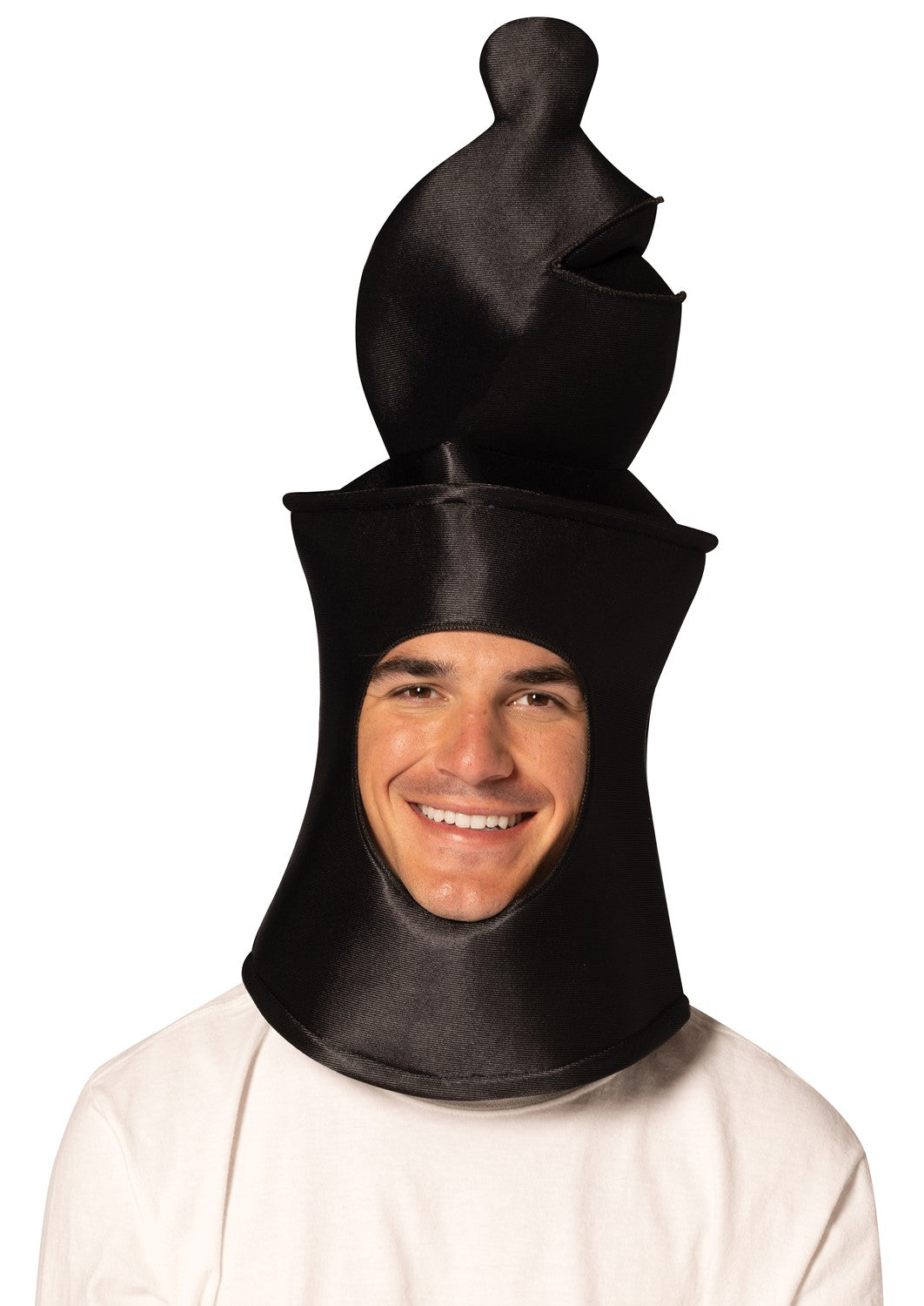 Ultimate Deluxe Black Bishop Chess Headpiece Mask, Adult One Size