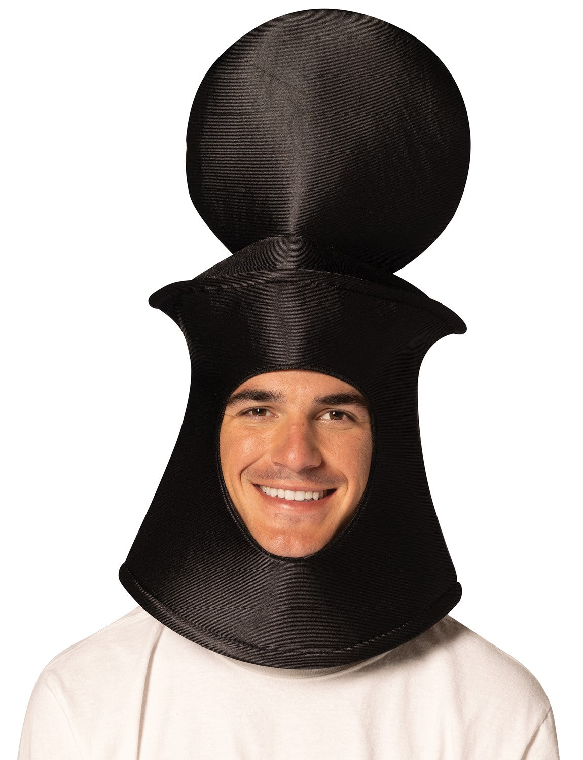 Ultimate Deluxe Black Pawn Chess Headpiece Mask, Adult One Size