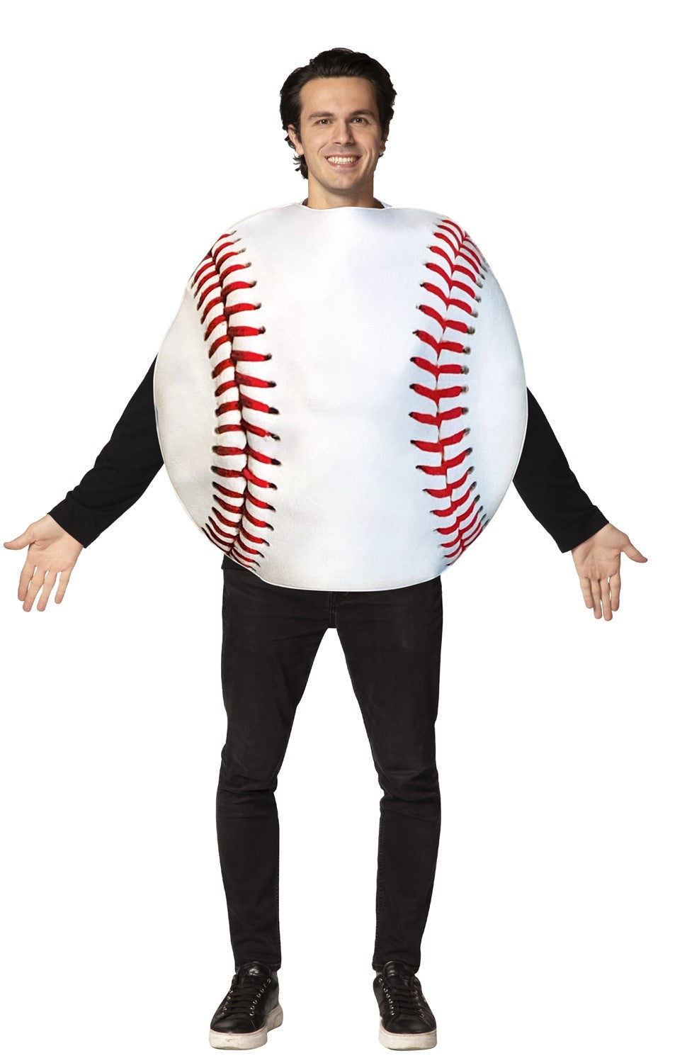 Get Real Baseball Halloween Costume, Adult One Size