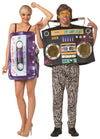 Mix Tape and Boom Box Couple Halloween Costume, Adult One Size
