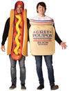 Ultimate Grilled Hot Dog & Grey Poupon Couple Costume, Adult One Size
