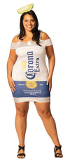 Corona Extra Beer Dress Halloween Costume, Women's Size L-XL (14-16)