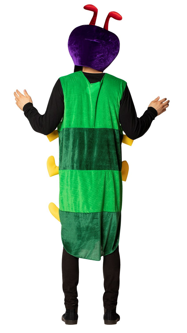 Caterpillar Halloween Costume, Colorful with Headpiece, Adult One Size
